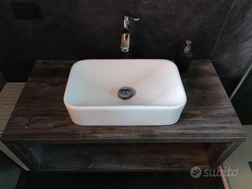 Mobile bagno sospeso mensola