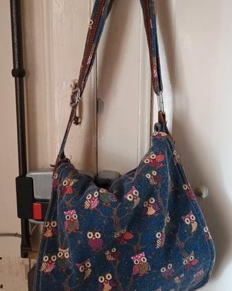 Borsa a spalla in denim