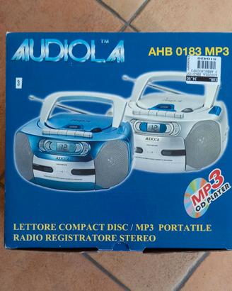 AUDIOLA LETTORE CD/MP3 RADIO REGISTRATORE