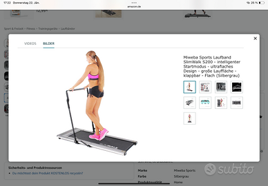 Tapis roulant slimwalk S200