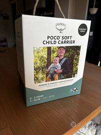 Zaino porta neonato 2025 Osprey poco soft verde