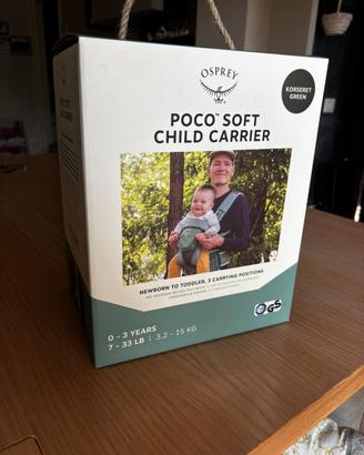 Zaino porta neonato 2025 Osprey poco soft verde