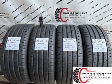 4 PNEUMATICI 205/55 R16 HANKOOK ESTIVE 75%