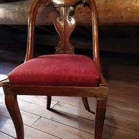 Sedie a Gondola stile Impero Gruppo di 4