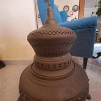 Braciere antico ottone e rame vintage