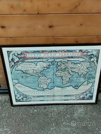 Quadro con stampa mondo 