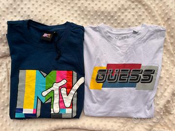 Set t-shirt vintage guess Mtv