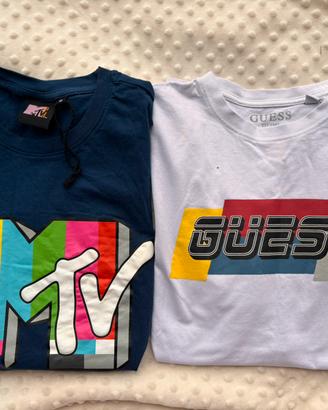 Set t-shirt vintage guess Mtv