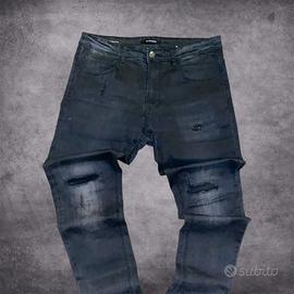 Jeans uomo slim fit Outcome 48 denim strappati