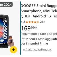 doogee rugged mini phone impermeabile