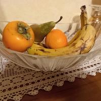Porta frutta, fruttiera, centrotavola in vetro