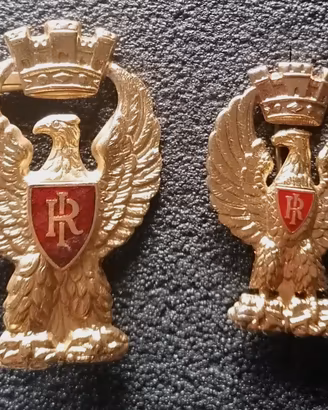 Polizia di Stato - Coppia Fregi Metallo Aquila