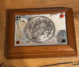 Scatola argento Pesaresi vintage