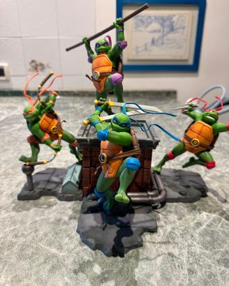 Tartarughe Ninja Diorama Completo 4 FigureABYstyle
