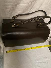 Borsa Vintage Bauleto in Pelle marone anni  70/80