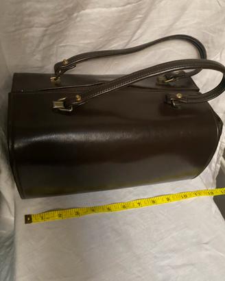 Borsa Vintage Bauleto in Pelle marone anni  70/80