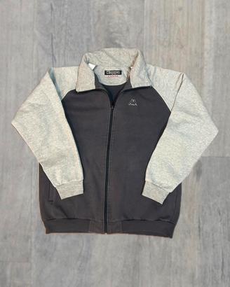 Felpa kappa vintage full zip bicolore - taglia L