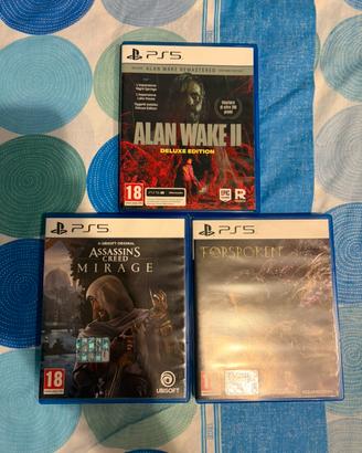 Alan wake 2 - Assasin Creed Mirage - Forspoken