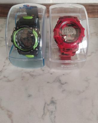 orologi da polso digitali colori verde o rosso 