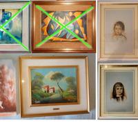 Quadri olio su tela antichi, e altri