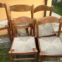 sedie di legno da restaurare ma in buono stato