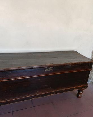 cassapanca antica in legno 