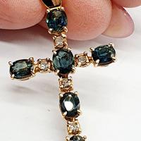 COD.189.25 CROCE ORO GIALLO 18K 750