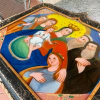 Pittura siciliana su vetro ottocentesca