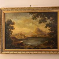 Quadro con cornice in legno 121x91