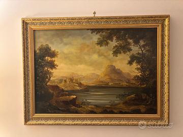 Quadro con cornice in legno 121x91