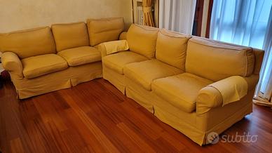 Set 2 divani 3 posti + 1 poltrona artigianali