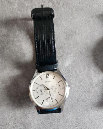 Orologio guess cinturino nero uomo