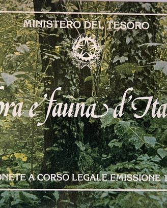 ITALIA dittico argento FLORA E FAUNA 1991