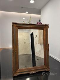 Specchio in legno dorato antico (Vanelli 125x95)