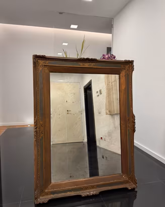 Specchio in legno dorato antico (Vanelli 125x95)