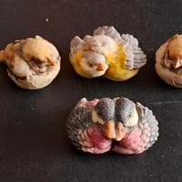 Artefice Ottanta statuine d'anatra e di uccellini