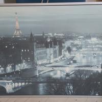 Quadro Parigi di notte 100x140