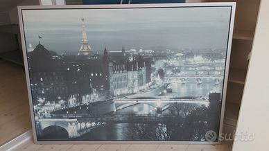 Quadro Parigi di notte 100x140