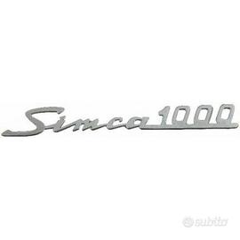 Emblema Targhetta auto Simca 1000