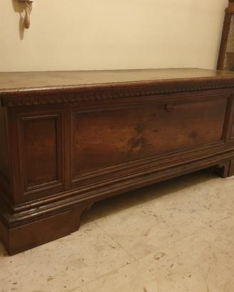 cassapanca noce  162×59×55 legno massello