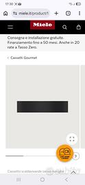 Cassetto scaldavivande gourmet Miele