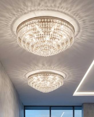 coppia di plafoniere vintage con Swarovski