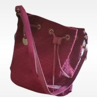 Borsa a secchiello in camoscio Carpisa