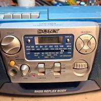 Sony cfd v177L radio cd cassette portatile