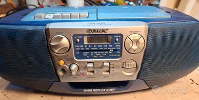 Sony cfd v177L radio cd cassette portatile