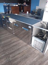 Frigo sottobanco professionale 4 cassetti + 2 ante