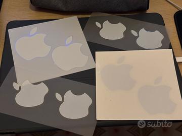 8 adesivi APPLE original 4 grandi e 4 medi