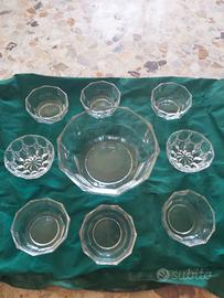 Coppette in vetro e cristallo