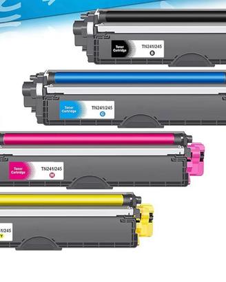 4 cartucce toner: 1 Nero, 1 Ciano , 1 Magent