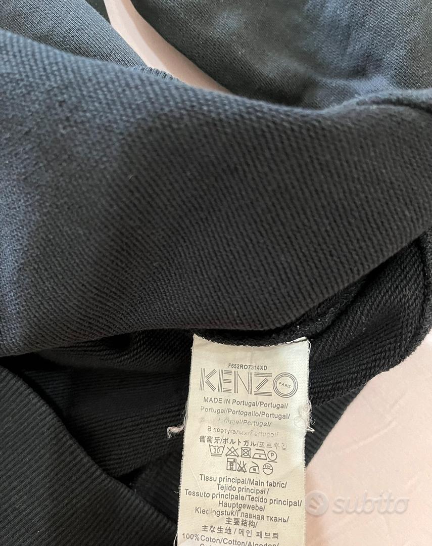 Felpa kenzo nera e 2025 oro